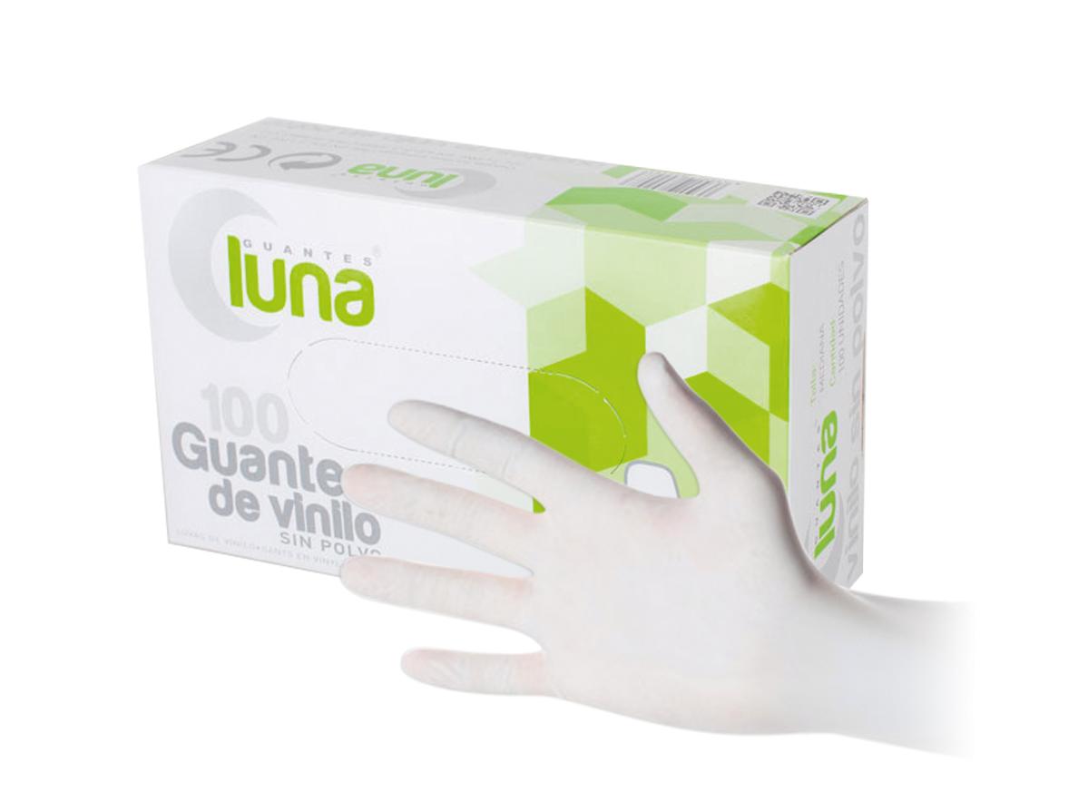 Guante Vinilo Sin Polvo Luna